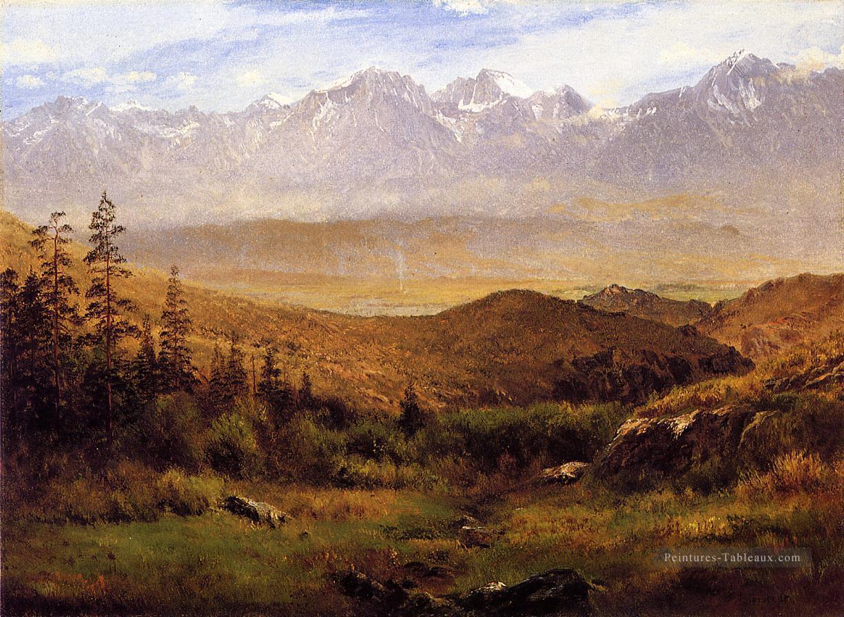 Dans les contreforts du Montais Albert Bierstadt Peintures à l'huile